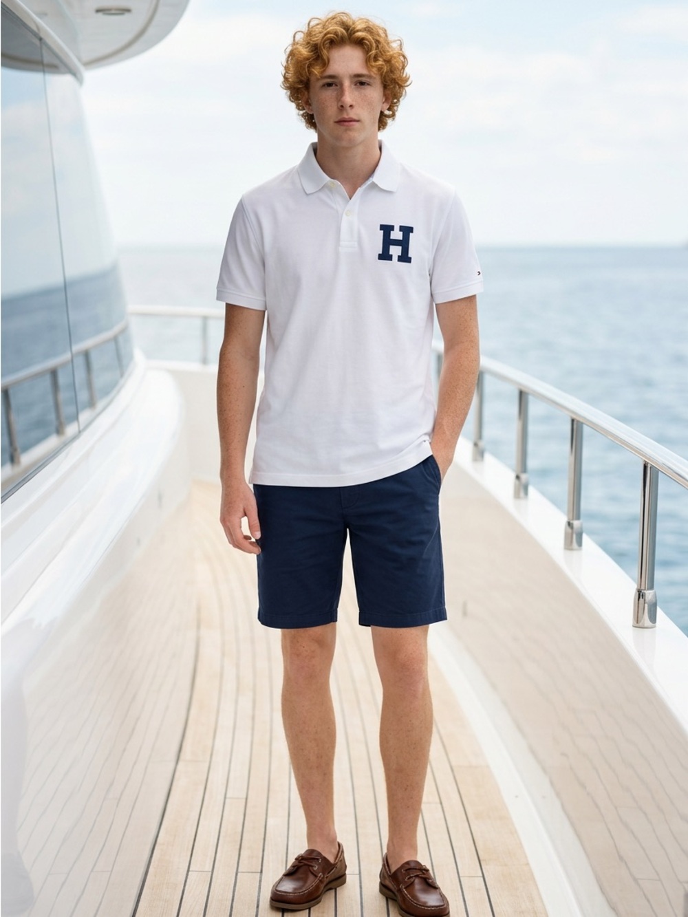 Tommy Hilfiger Men’s White Polo Shirt NWT – Classic Short Sleeve – Size XL